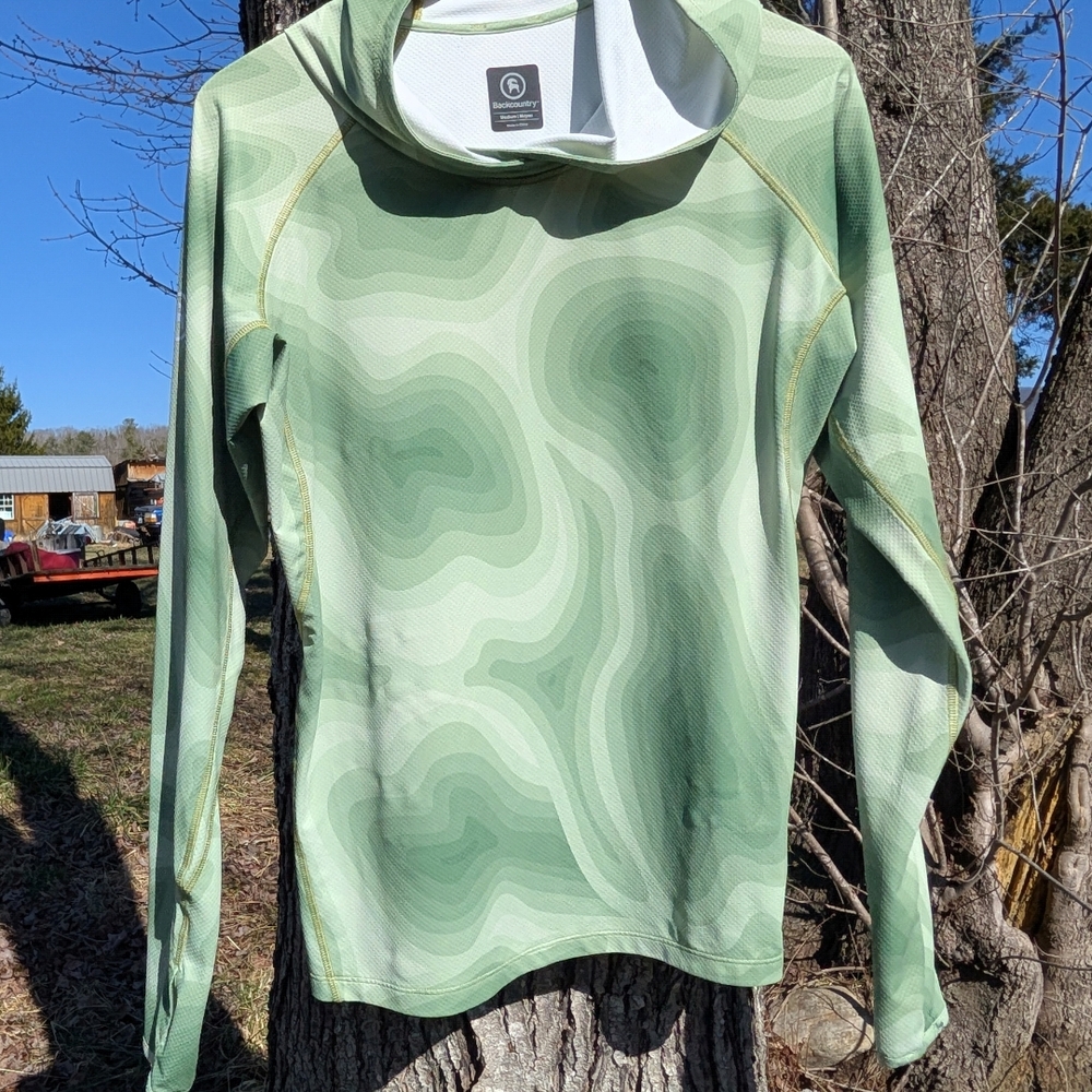 Green Patterned Women's Top